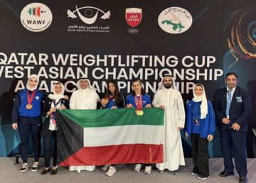 بطلات منتخب الكويت لرفع الأثقال يحصدن 12 ميدالية في بطولتي غرب آسيا وكأس قطر