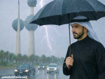 طقس غير مستقر وأمطار رعدية من مساء الغد حتى فجر الخميس طقس غير مستقر وأمطار رعدية من مساء الغد حتى فجر الخميس