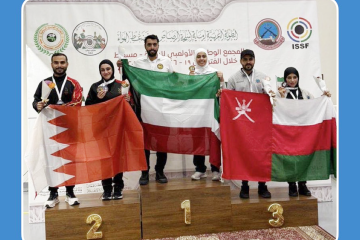 منتخبنا الوطني للرماية يضيف ميداليتين جديدتين ذهبية و فضيةفي البطولة العربية لرماية المسدس و البندقية