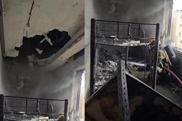 إصابة شخص بحريق منزل في النسيم