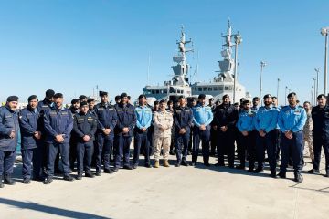 زورق قاروه يتجه إلى قطر للمشاركة في معرض الدوحة للدفاع البحري زورق قاروه يتجه إلى قطر للمشاركة في معرض الدوحة للدفاع البحري