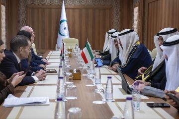 وزير الخارجية بحث تعزيز العلاقات مع فلسطين ومصر على هامش اجتماع التعاون الإسلامي 