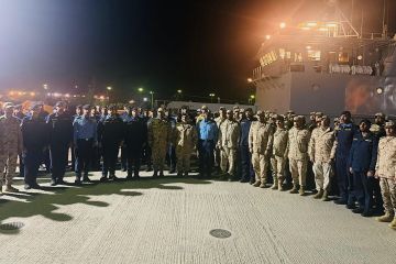 القوة البحرية تشارك في التمرين الثنائي المختلط سلام الخليج 1 في السعودية القوة البحرية تشارك في التمرين الثنائي المختلط سلام الخليج 1 في السعودية