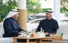 محمد بن زايد يستقبل وزير الدفاع بمناسبة زيارته الرسمية للإمارات