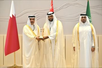 رئيس النيابة الكويتي طلال العبدالرزاق ينال جائزة حامد العثمان للتميز بدول مجلس التعاون بالمنامة رئيس النيابة الكويتي طلال العبدالرزاق ينال جائزة حامد العثمان للتميز بدول مجلس التعاون بالمنامة