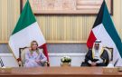 الكويت وإيطاليا توقعان مذكرتي تفاهم وخطاب نوايا بحضور العبدالله وميلوني