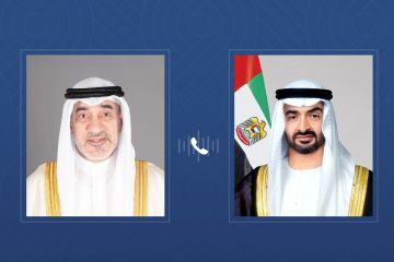 الشيخ محمد بن زايد يطمئن على صحة النائب الأول إثر العارض الصحي الذي ألم به الشيخ محمد بن زايد يطمئن على صحة النائب الأول إثر العارض الصحي الذي ألم به