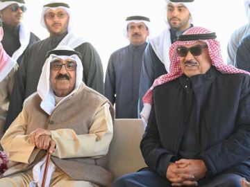 سمو الأمير وأسرة الصباح.. في مزرعة عزايز 