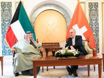 رئيس الاتحاد السويسري استقبل ناصر المحمد