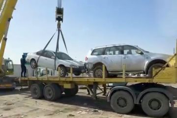 رفع 10 سيارات مهملة في الفحيحيل