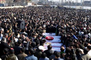 باكستان تشيع ضحايا الهجوم على حسينية خديجة الكبرى