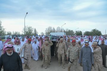 الكويت تودع شهيدي العدوان الإيراني