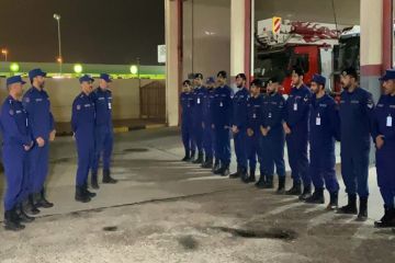 نائب رئيس الإطفاء للحماية المدنية يتفقد مراكز إطفاء ونقاط تأمين تابعة للقوة