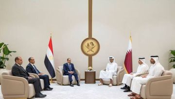 السيسي وأمير قطر يؤكدان رفض توسيع دائرة الصراع في المنطقة