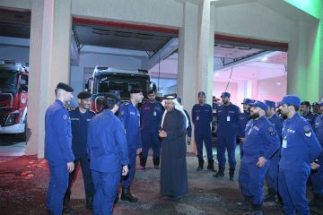 الناصر يتفقد مركز إطفاء الفروانية