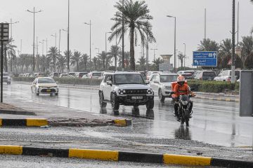 توقعات بهطول أمطار متفرقة رعدية على بعض المناطق حتى صباح الغد