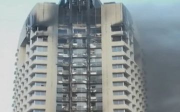 استهداف مبنى التأمينات الاجتماعية في الكويت