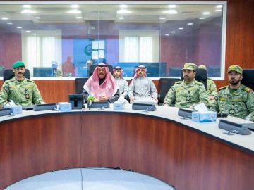 نائب رئيس الحرس الوطني تفقد مركز سالم العلي للدفاع الكيماوي