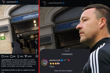 جون تيري يواجه انتقادات حادة بسبب تفاعله مع منشور يدعو إلى حظر النقاب