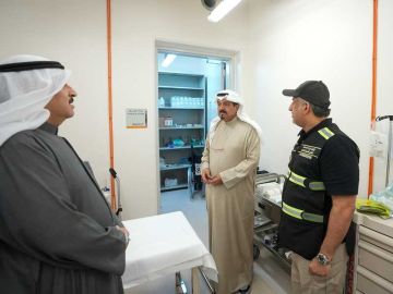 رئيس الوزراء يتفقد أحد ملاجئ منظومة الطوارئ