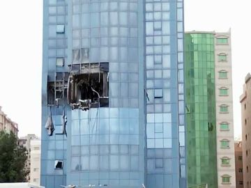 يد العدوان الآثم تطول عمارة سكنية في المنقف