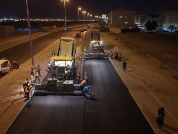  الأشغال : إنجاز الصيانة الجذرية للطرق في 5 قطع بالفروانية