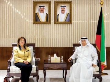 الديحاني وممثلة مفوضية اللاجئين بحثا التعاون وأبرز المستجدات