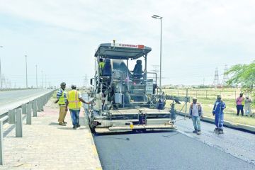  الأشغال تواصل أعمال الصيانة على الدائري السابع