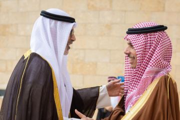 فيصل بن فرحان يستقبل جراح الجابر