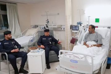 وكيل الداخلية يزور العقيد محمد الهاجري إثر إصابته جراء العدوان الإيراني الآثم