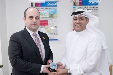 رئيس التحرير يستقبل سفير أوكرانيا ويبحثان التعاون