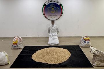  الداخلية : إحباط تهريب نصف مليون قرص كبتاجون بالتنسيق مع لبنان