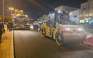  الأشغال تواصل تنفيذ طبقات الأسفلت وأعمال الصيانة في منطقة النزهة
