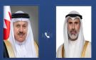 وزيرا خارجية الكويت والبحرين يبحثان هاتفيا الأحداث الراهنة في المنطقة