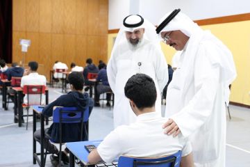 وزير التربية تفقد مدارس ولجان اختبارات العاشر والحادي عشر