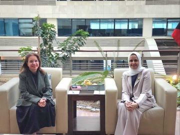 وزيرة التنمية تبحث مع رئيسة بعثة موئل سبل تعزيز التعاون وزيرة التنمية تبحث مع رئيسة بعثة موئل سبل تعزيز التعاون