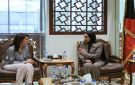 وزيرة الشؤون تبحث مع رئيسة الأمن السيبراني تعزيز حماية الأسرة والأمن الرقمي