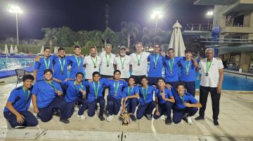 منتخب الكويت لكرة الماء يظفر بالبرونزية العربية 