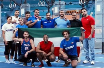 البطل الكويتي غانم خان يحرز الميدالية الذهبية لفئة الأساتذة ببطولة آسيا للياقة البدنية في كازاخستان