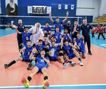 منتخب الكويت لناشئي الكرة الطائرة يحقق برونزية البطولة العربية بالبحرين