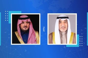 اليوسف هنأ نظيره السعودي باليوم الوطني اليوسف هنأ نظيره السعودي باليوم الوطني