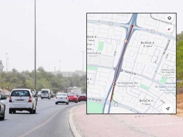 إغلاق كامل لطريق الملك فهد من تقاطع الدائري الأول إغلاق كامل لطريق الملك فهد من تقاطع الدائري الأول
