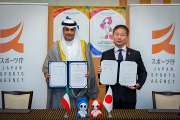 الجلاهمة يوقع مذكرة تعاون بين هيئة الشباب والرياضة ووكالة الرياضة اليابانية الجلاهمة يوقع مذكرة تعاون بين هيئة الشباب والرياضة ووكالة الرياضة اليابانية
