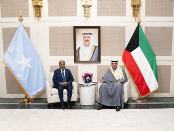 ممثل سمو الأمير يستقبل الرئيس الصومالي في مقر وفد دولة الكويت لدى الأمم المتحدة