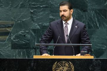 رئيس وزراء العراق للأمم المتحدة: ماضون بأن يبقى السلاح وأدوات القوة بيد الدولة رئيس وزراء العراق للأمم المتحدة: ماضون بأن يبقى السلاح وأدوات القوة بيد الدولة