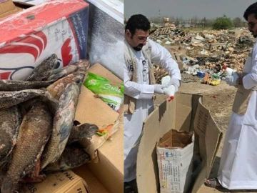 الغذاء : إتلاف 150 كغم مواد غذائية متنوعة في الأحمدي الغذاء : إتلاف 150 كغم مواد غذائية متنوعة في الأحمدي
