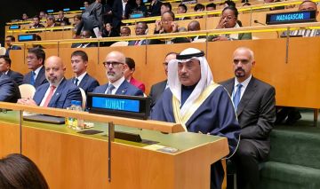 ممثل سمو الأمير ولي العهد يترأس وفد الكويت في الجلسة الافتتاحية للجمعية العامة للأمم المتحدة ممثل سمو الأمير ولي العهد يترأس وفد الكويت في الجلسة الافتتاحية للجمعية العامة للأمم المتحدة