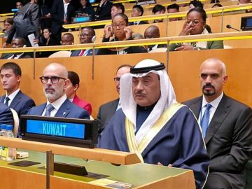 ممثل سمو الأمير يترأس وفد الكويت في الجلسة الافتتاحية للجمعية العامة للأمم المتحدة ممثل سمو الأمير يترأس وفد الكويت في الجلسة الافتتاحية للجمعية العامة للأمم المتحدة
