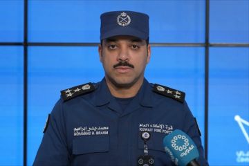 اندلاع حريق في مجمع سكني بالعاصمة بعد استهدافه بمسيرة إيرانية معادية اندلاع حريق في مجمع سكني بالعاصمة بعد استهدافه بمسيرة إيرانية معادية