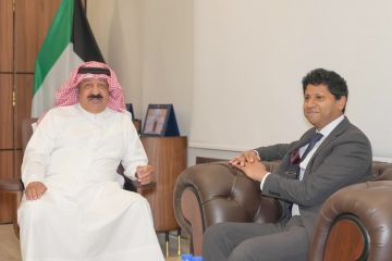 اليوسف ورشيد ناقشا تطوير العلاقات الرياضية اليوسف ورشيد ناقشا تطوير العلاقات الرياضية